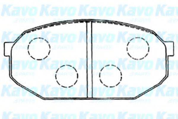 KAVO PARTS BP5547 Комплект тормозных колодок, дисковый тормоз
