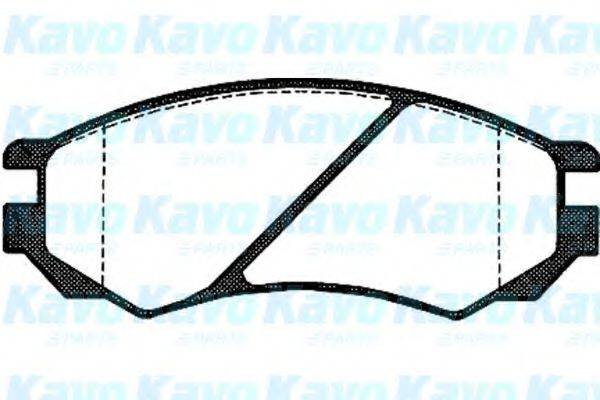 KAVO PARTS BP6521 Комплект тормозных колодок, дисковый тормоз