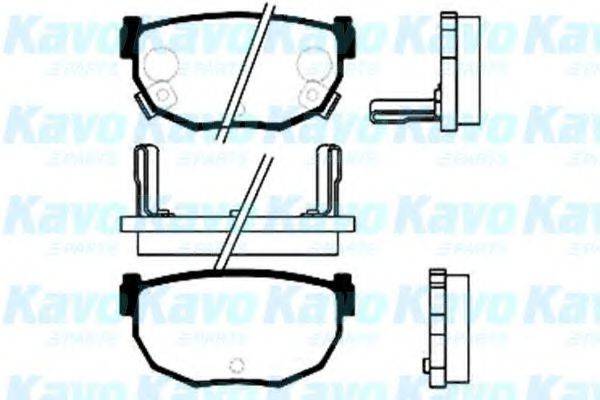 Комплект тормозных колодок, дисковый тормоз KAVO PARTS BP-6542