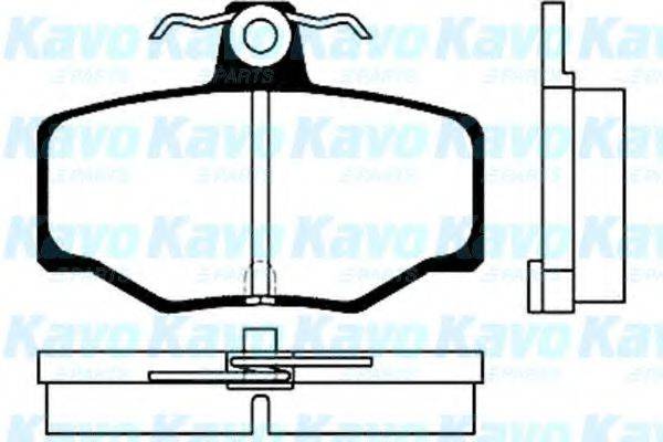Комплект тормозных колодок, дисковый тормоз KAVO PARTS BP-6547