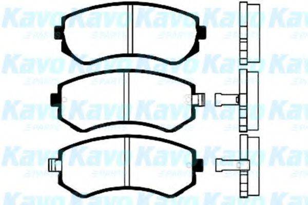 Комплект тормозных колодок, дисковый тормоз KAVO PARTS BP-6556