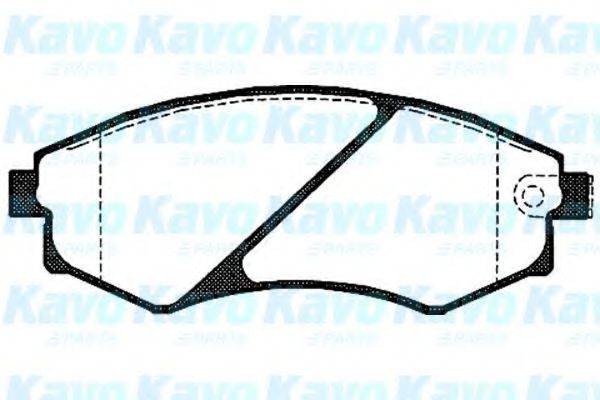 KAVO PARTS BP6557 Комплект тормозных колодок, дисковый тормоз