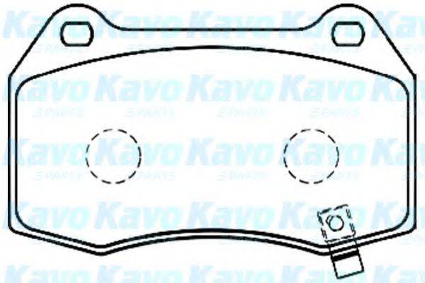 KAVO PARTS BP6573 Комплект тормозных колодок, дисковый тормоз