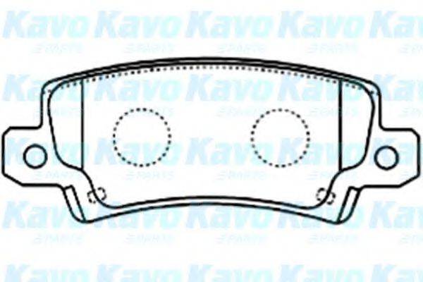Комплект тормозных колодок, дисковый тормоз KAVO PARTS BP-9079
