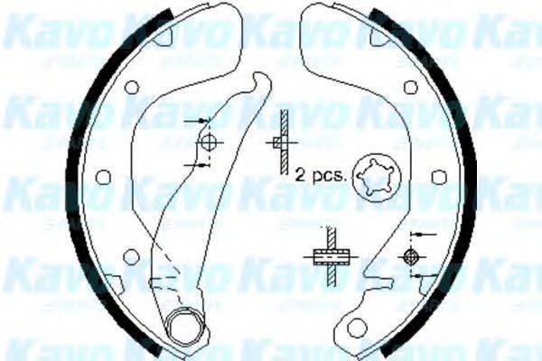 KAVO PARTS BS1402 Комплект тормозных колодок