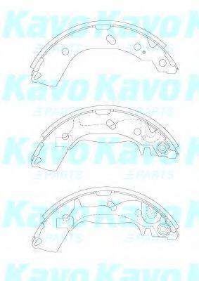 KAVO PARTS BS3414 Комплект тормозных колодок