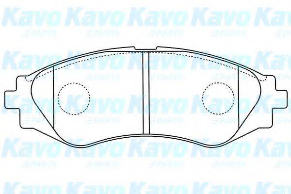 KAVO PARTS BP1011 Комплект тормозных колодок, дисковый тормоз