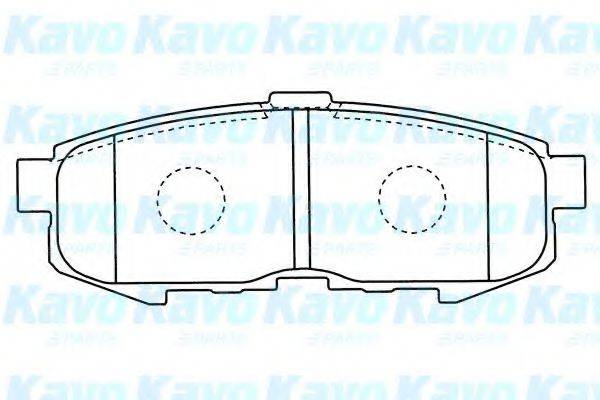 KAVO PARTS BP4569 Комплект тормозных колодок, дисковый тормоз