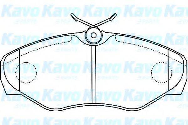 KAVO PARTS BP6601 Комплект тормозных колодок, дисковый тормоз