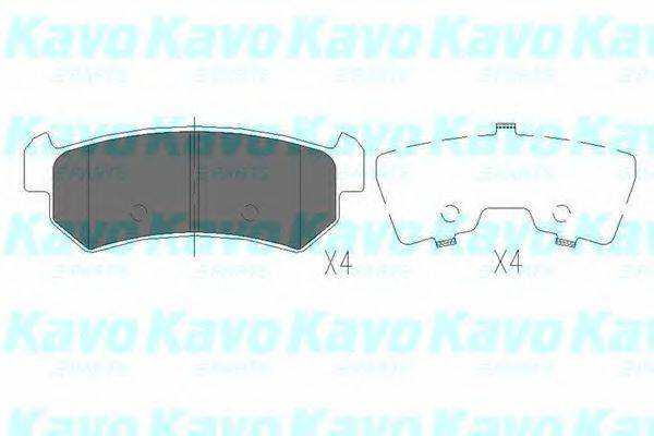KAVO PARTS KBP1007 Комплект тормозных колодок, дисковый тормоз