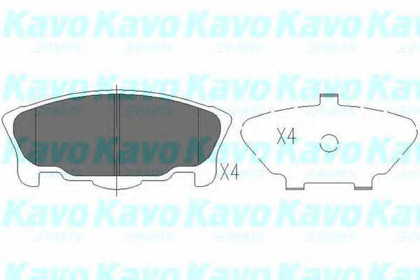 KAVO PARTS KBP1507 Комплект тормозных колодок, дисковый тормоз