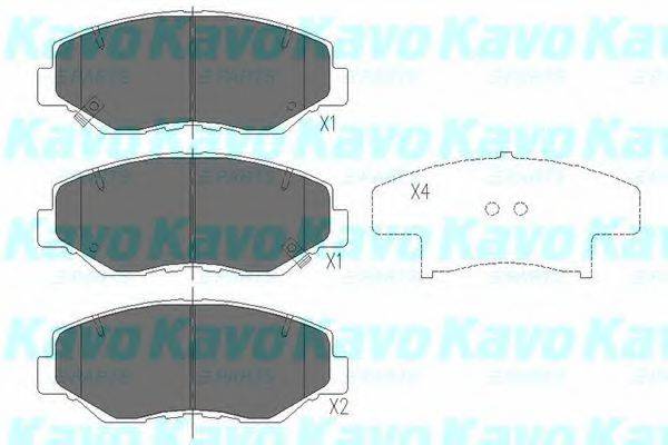 KAVO PARTS KBP2034 Комплект тормозных колодок, дисковый тормоз