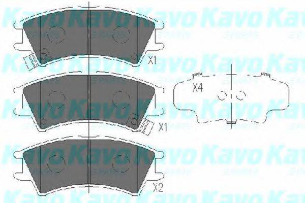 KAVO PARTS KBP3004 Комплект тормозных колодок, дисковый тормоз