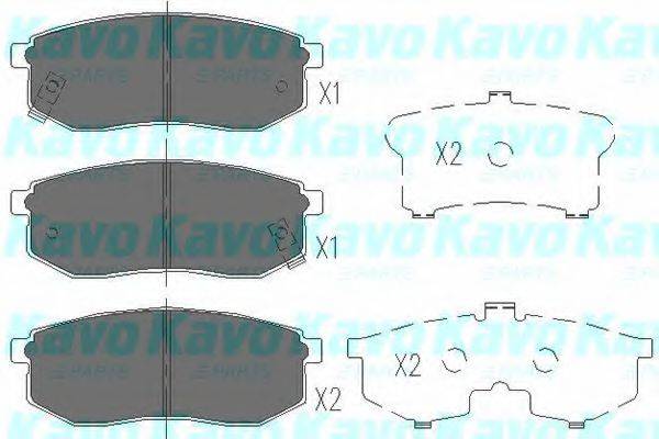 KAVO PARTS KBP3013 Комплект тормозных колодок, дисковый тормоз