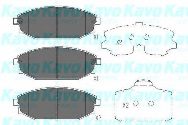 KAVO PARTS KBP3014 Комплект тормозных колодок, дисковый тормоз