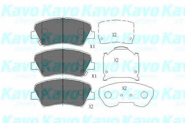 KAVO PARTS KBP3030 Комплект тормозных колодок, дисковый тормоз