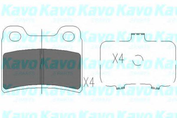 Комплект тормозных колодок, дисковый тормоз KAVO PARTS KBP-4011