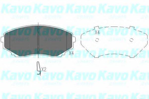 KAVO PARTS KBP4530 Комплект тормозных колодок, дисковый тормоз
