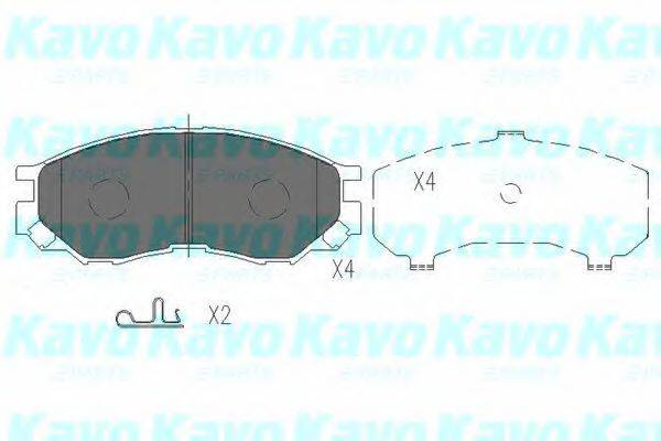 KAVO PARTS KBP5508 Комплект тормозных колодок, дисковый тормоз