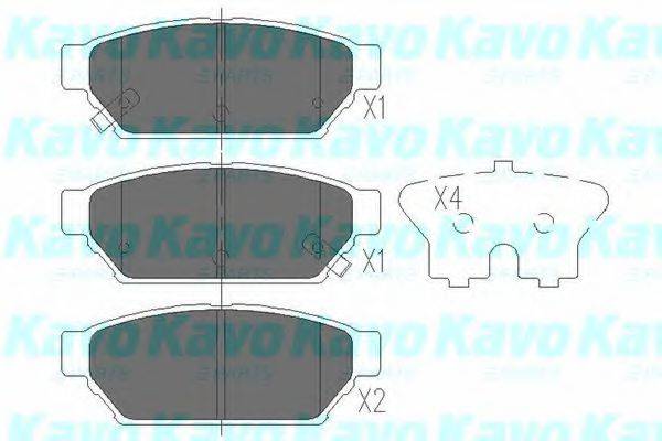 KAVO PARTS KBP5510 Комплект тормозных колодок, дисковый тормоз