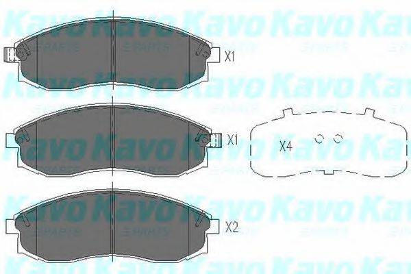 KAVO PARTS KBP5517 Комплект тормозных колодок, дисковый тормоз