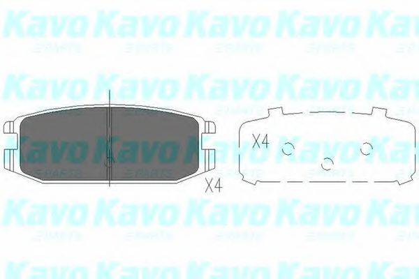 KAVO PARTS KBP5538 Комплект тормозных колодок, дисковый тормоз