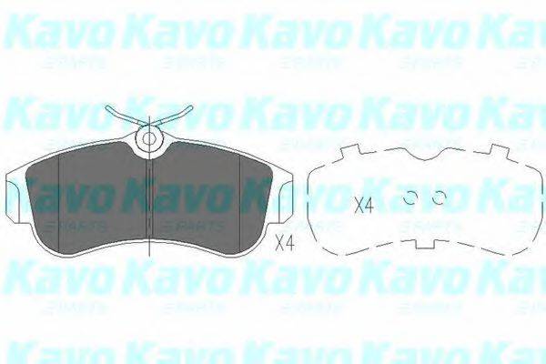 KAVO PARTS KBP6502 Комплект тормозных колодок, дисковый тормоз