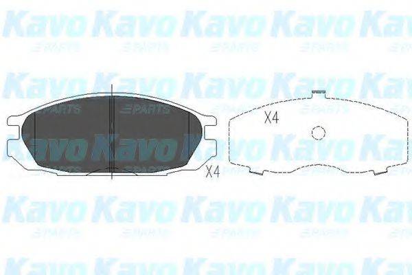 KAVO PARTS KBP6510 Комплект тормозных колодок, дисковый тормоз