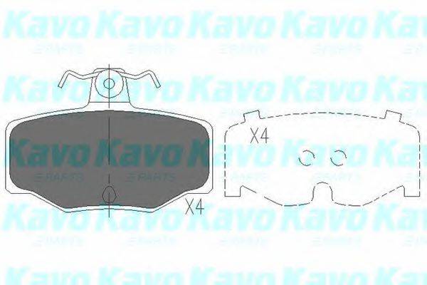 KAVO PARTS KBP6511 Комплект тормозных колодок, дисковый тормоз