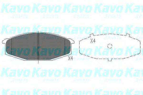 KAVO PARTS KBP6520 Комплект тормозных колодок, дисковый тормоз