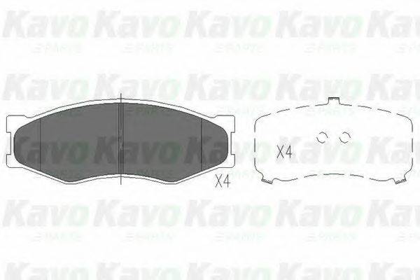 KAVO PARTS KBP6522 Комплект тормозных колодок, дисковый тормоз