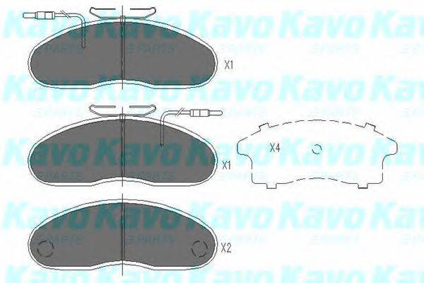 Комплект тормозных колодок, дисковый тормоз KAVO PARTS KBP-6535