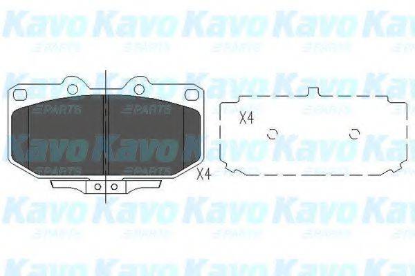KAVO PARTS KBP6536 Комплект тормозных колодок, дисковый тормоз