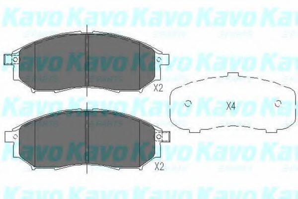 KAVO PARTS KBP6567 Комплект тормозных колодок, дисковый тормоз