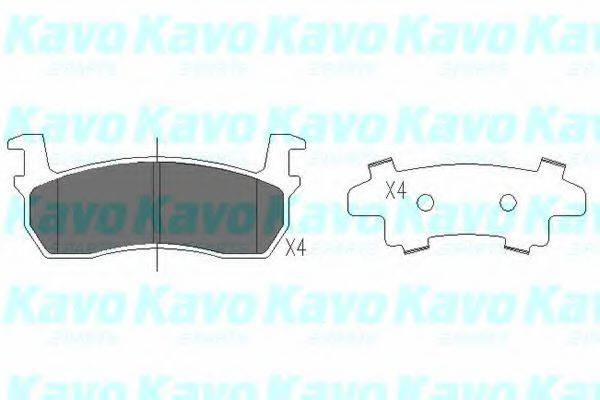 KAVO PARTS KBP6594 Комплект тормозных колодок, дисковый тормоз