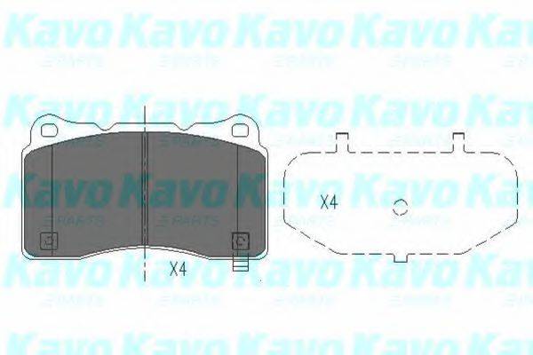 Комплект тормозных колодок, дисковый тормоз KAVO PARTS KBP-8021