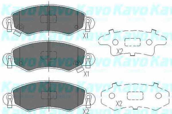 KAVO PARTS KBP8508 Комплект тормозных колодок, дисковый тормоз