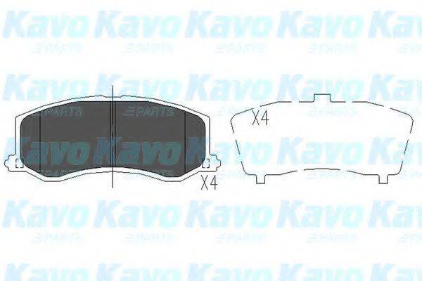 Комплект тормозных колодок, дисковый тормоз KAVO PARTS KBP-8516