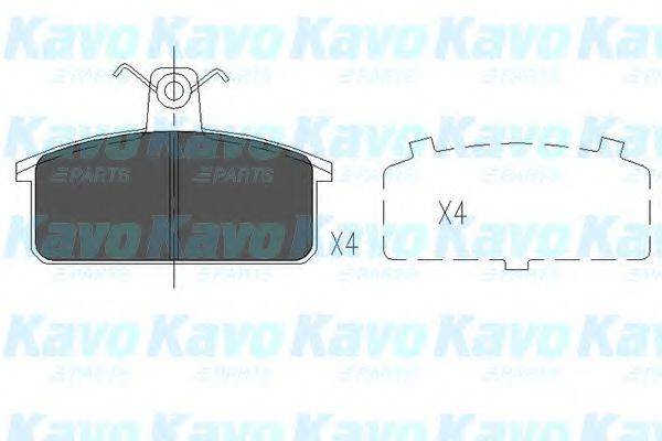 KAVO PARTS KBP8524 Комплект тормозных колодок, дисковый тормоз