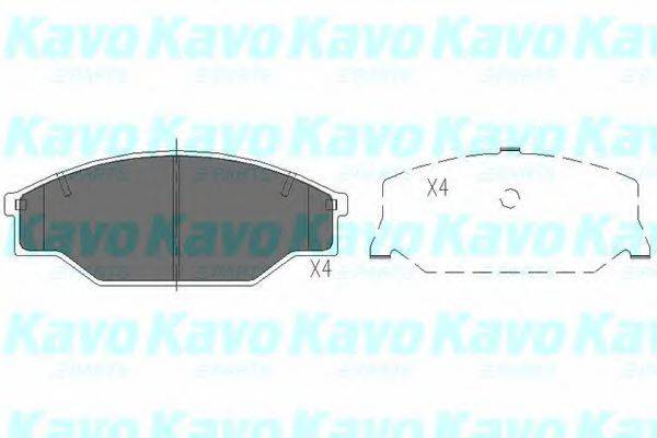 KAVO PARTS KBP9001 Комплект тормозных колодок, дисковый тормоз