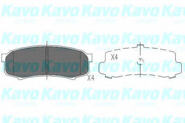 KAVO PARTS KBP9007 Комплект тормозных колодок, дисковый тормоз
