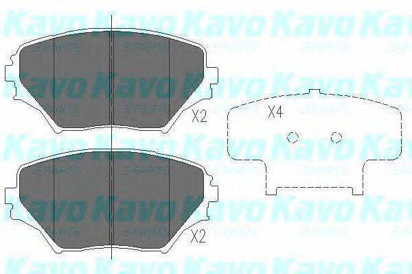KAVO PARTS KBP9011 Комплект тормозных колодок, дисковый тормоз