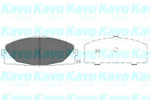 KAVO PARTS KBP9089 Комплект тормозных колодок, дисковый тормоз