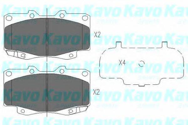 KAVO PARTS KBP9096 Комплект тормозных колодок, дисковый тормоз