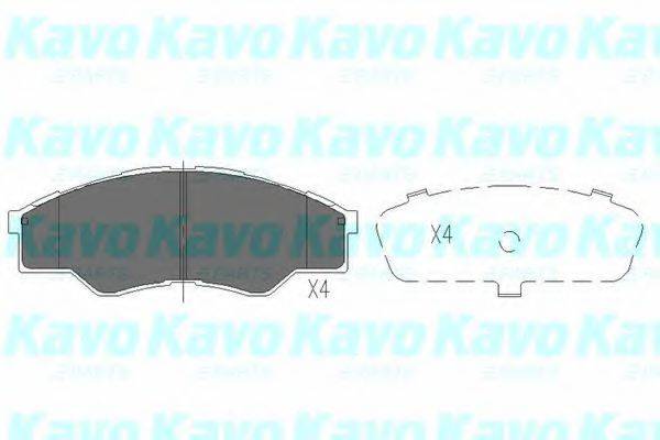 KAVO PARTS KBP9102 Комплект тормозных колодок, дисковый тормоз