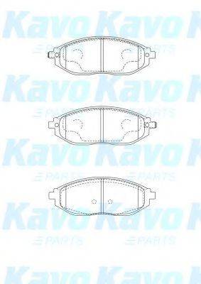 Комплект тормозных колодок, дисковый тормоз KAVO PARTS BP-1016