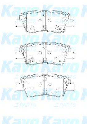 KAVO PARTS BP3048 Комплект тормозных колодок, дисковый тормоз