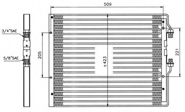 NRF 35059 Конденсатор, кондиционер