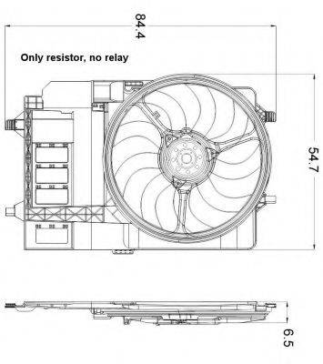 NRF 47301 Вентилятор, охлаждение двигателя
