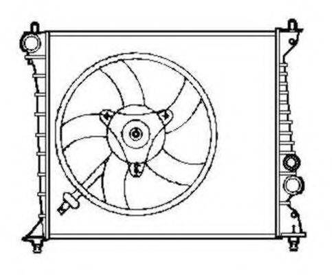 Радиатор, охлаждение двигателя NRF 58257